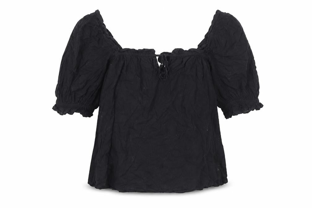 & Other Stories Women's Black Off Shoulder Tunic Blouse S