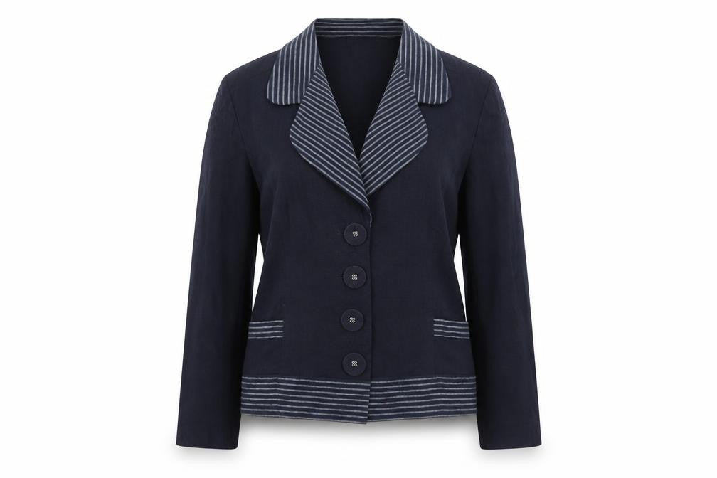 Aria Women's Blue Blazer Size 16 with Buttons
