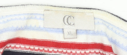 Country Casuals Women's Multicoloured Striped Cardigan XL
