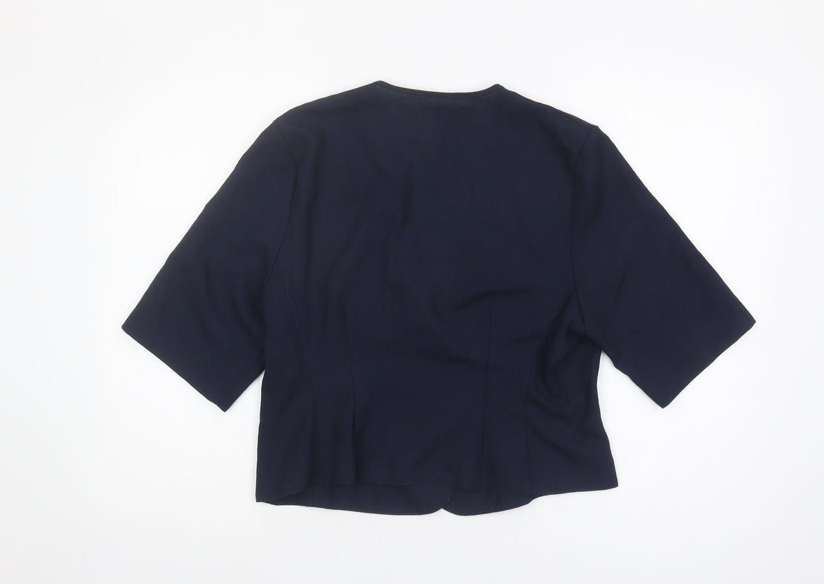 St Michael Women's Blue Tuxedo Size 16 Two-Piece Suit