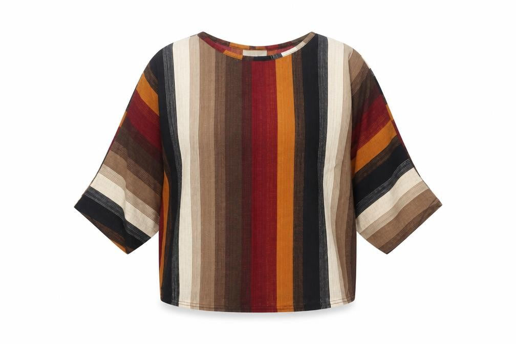 Apricot Women's Multicoloured Striped Blouse S