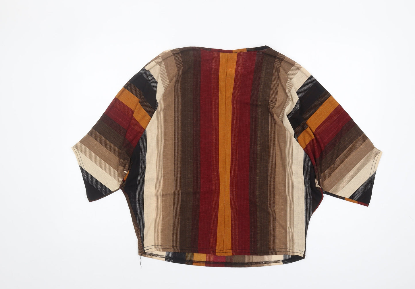 Apricot Women's Multicoloured Striped Blouse S