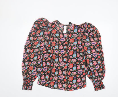 River Island Women's Floral Blouse - Size 10