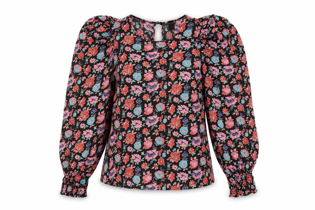 River Island Women's Floral Blouse - Size 10