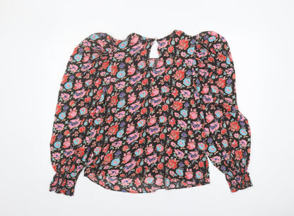River Island Women's Floral Blouse - Size 10