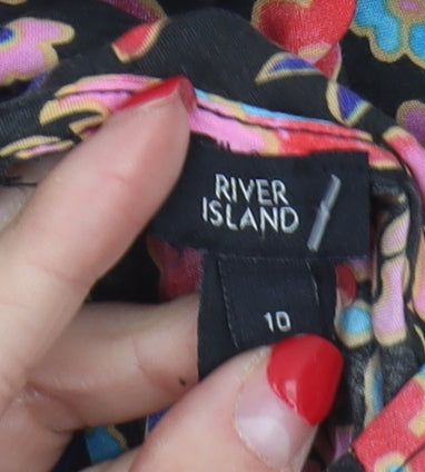River Island Women's Floral Blouse - Size 10