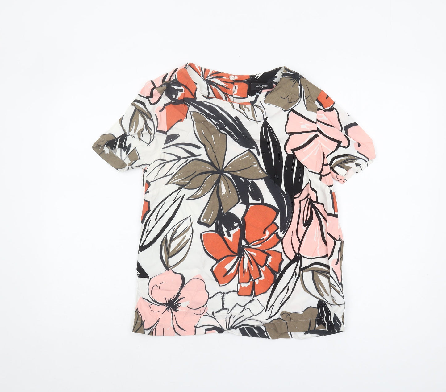 Marks and Spencer Women's Floral T-Shirt Size 10