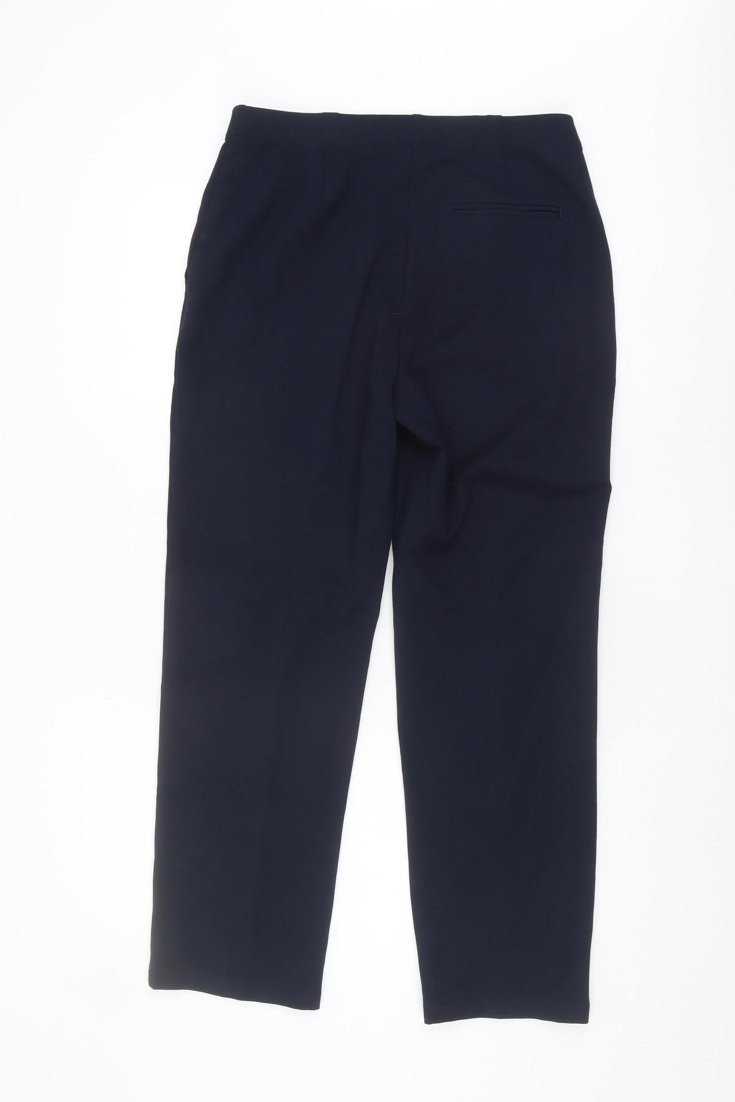 Marks and Spencer Women's Blue Straight Trousers Size 12
