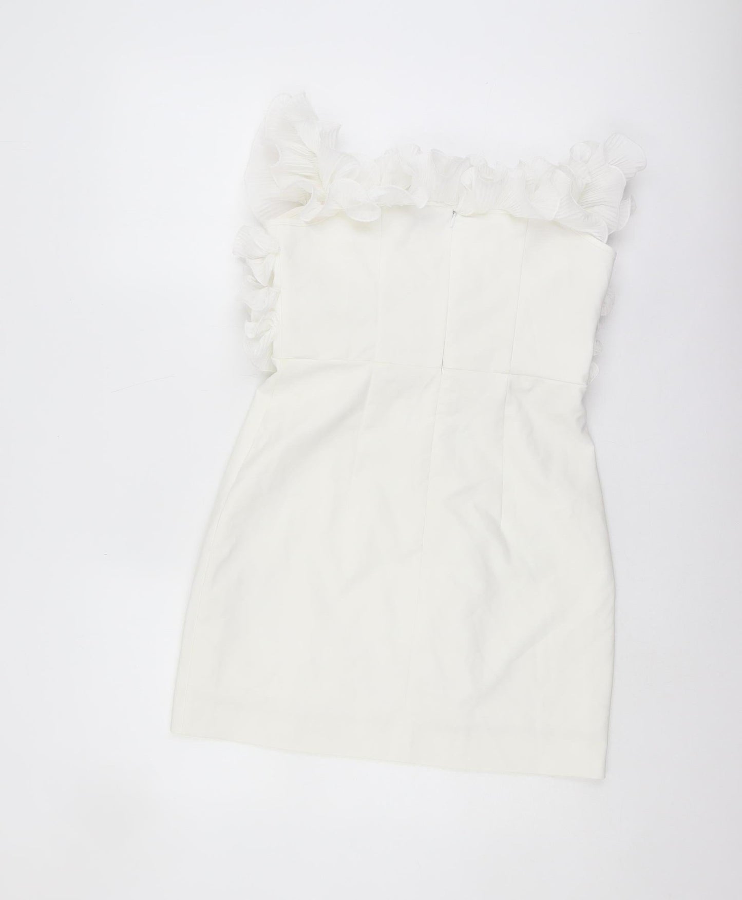 Zara Women's White Sleeveless Short Party Dress