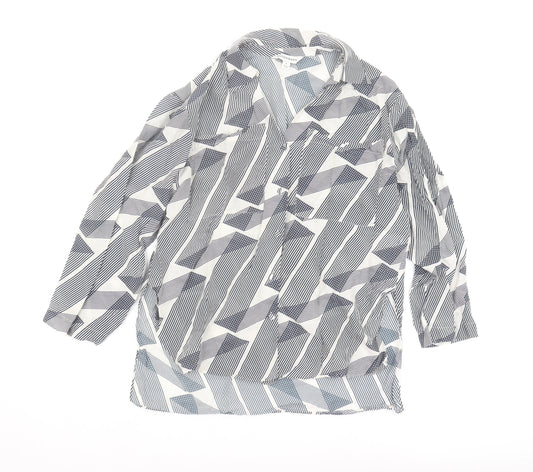 Marks and Spencer Women's Geometric Tunic Blouse Size 6