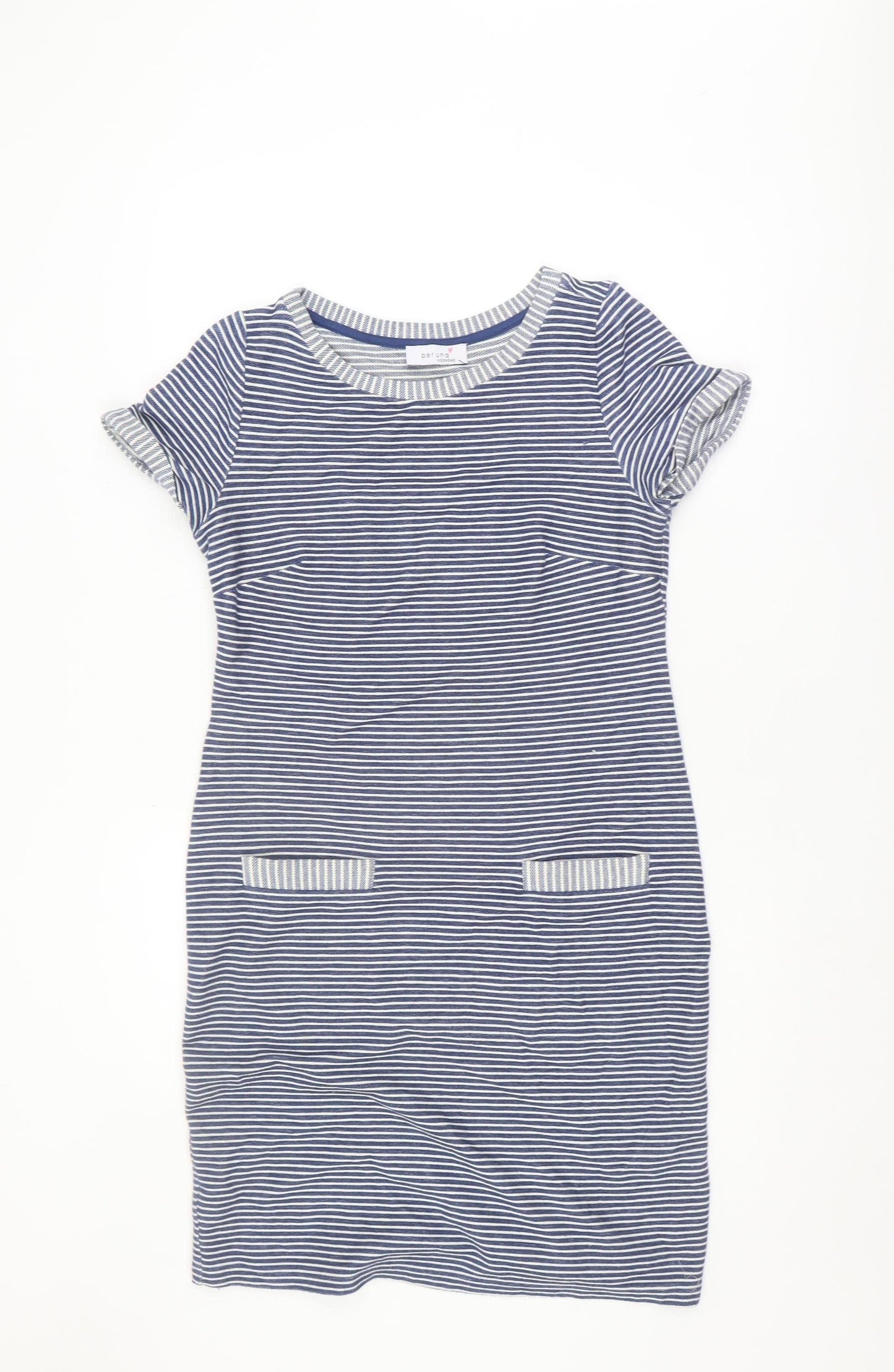 Marks and Spencer Women's Striped T-Shirt Dress, Size 8
