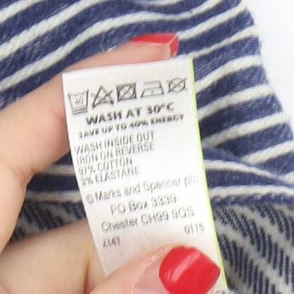 Marks and Spencer Women's Striped T-Shirt Dress, Size 8