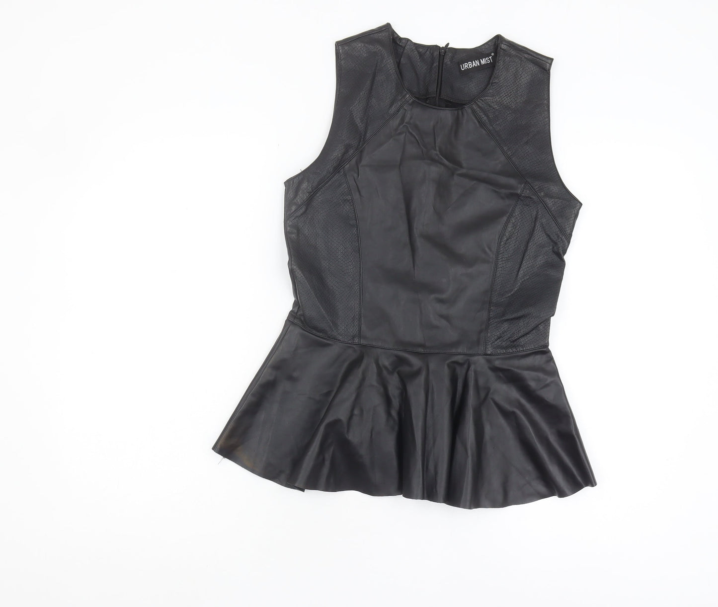 Urban Mist Black Sleeveless Tank Top - Medium