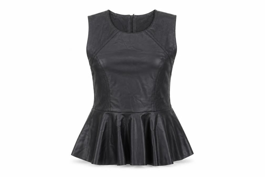 Urban Mist Black Sleeveless Tank Top - Medium