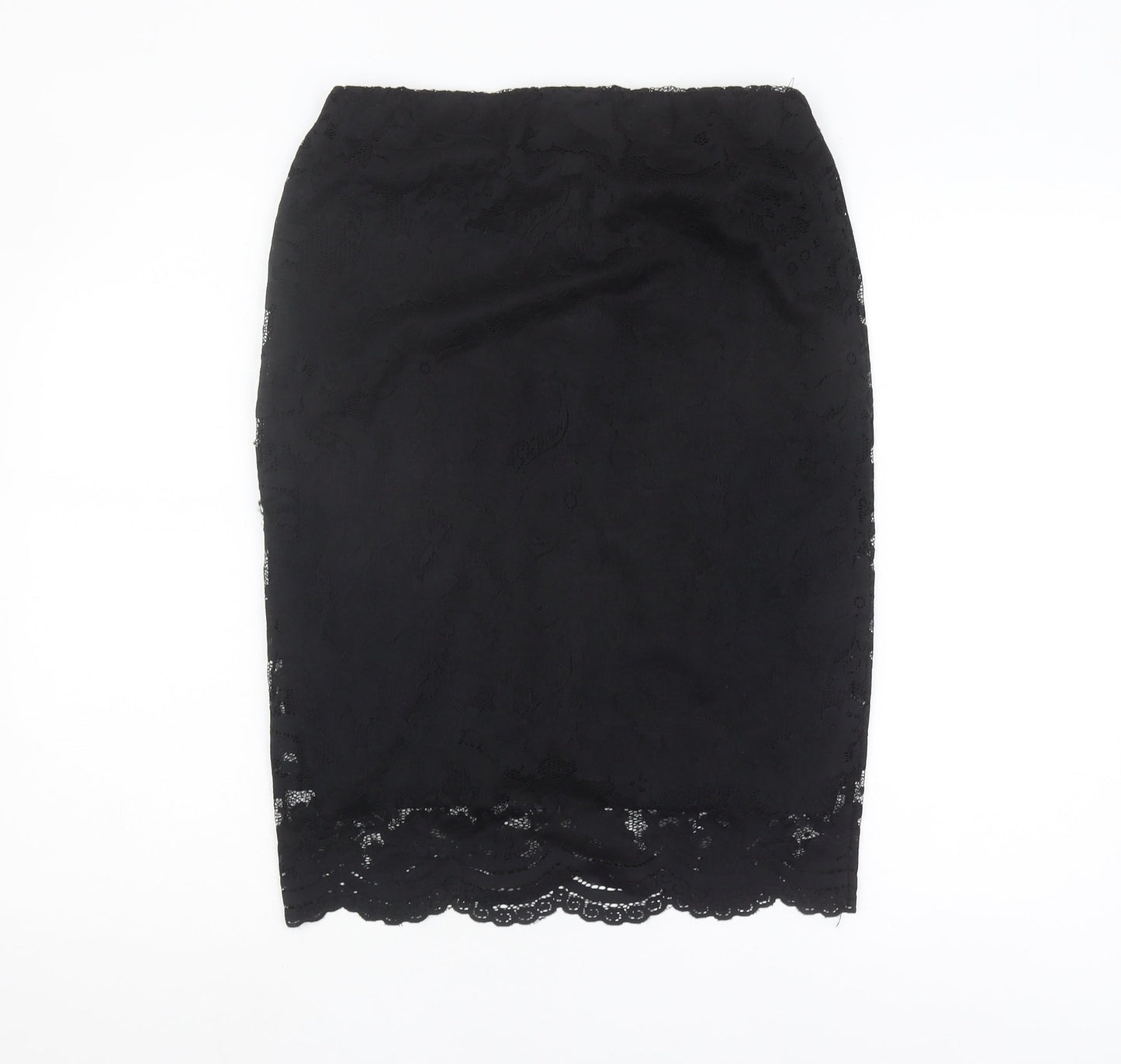 Vero Moda Women's Black Lace Pencil Skirt S