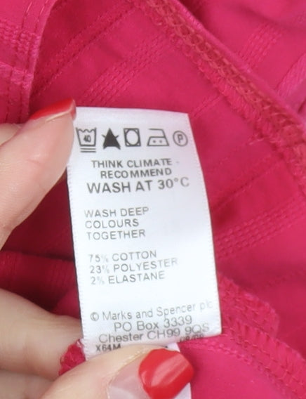 Marks and Spencer Women's Pink Blouse Size 12