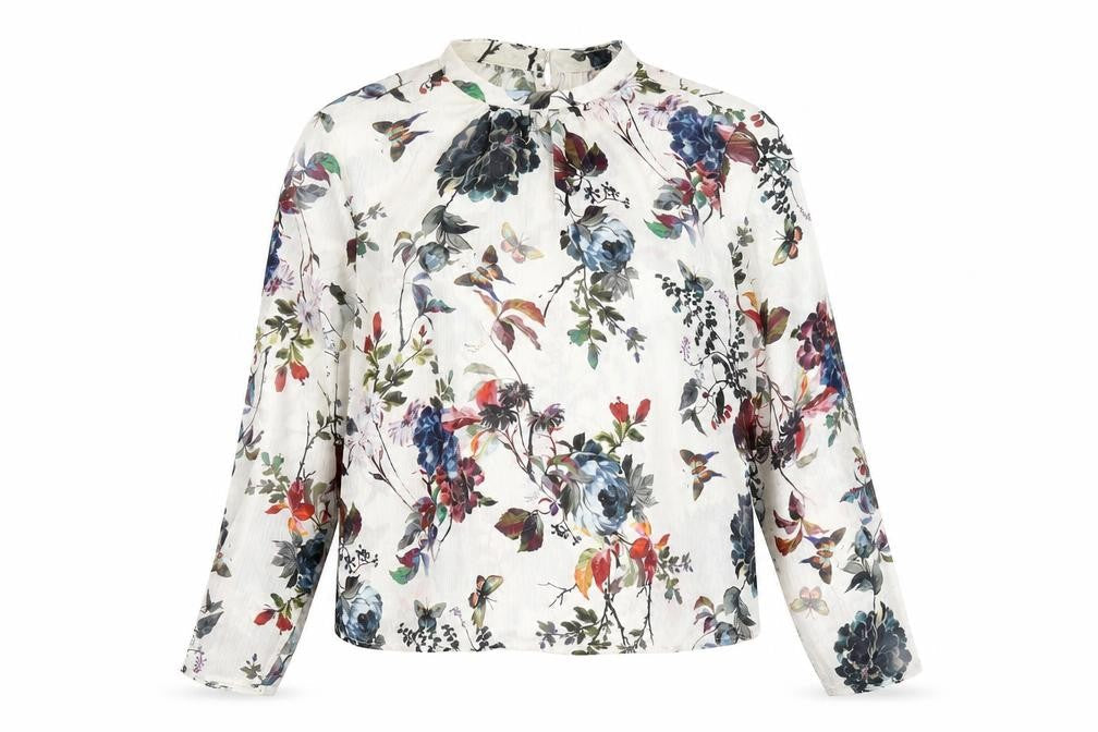 Stradivarius Women's Multicoloured Floral Blouse, L Size