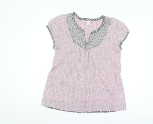 Monsoon Women's Pink Geometric Tunic Blouse Size 10