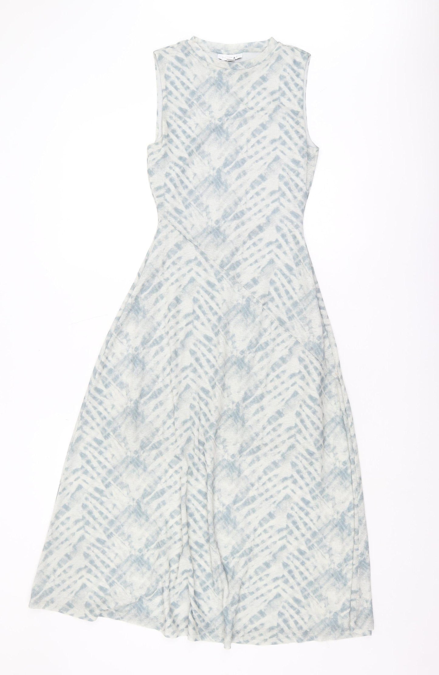 Topshop Women's Grey Midi Tank Dress Size 10