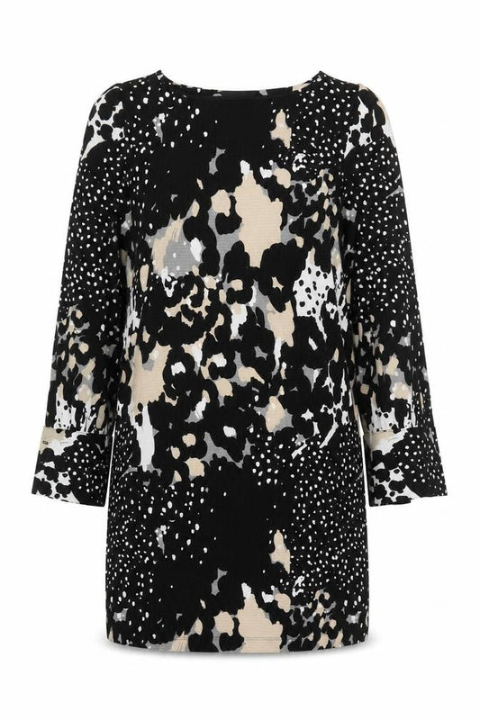 Next Women's Black Knee Length Shift Dress Size 10
