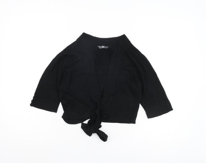 BHS Women's Black Cardigan, Size 12, Button Accent