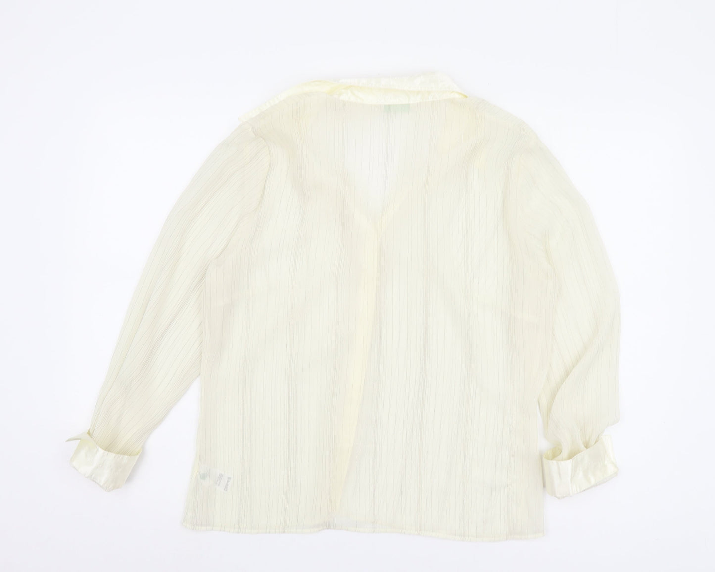 Marks and Spencer Women Beige Button-Up Shirt Size 14