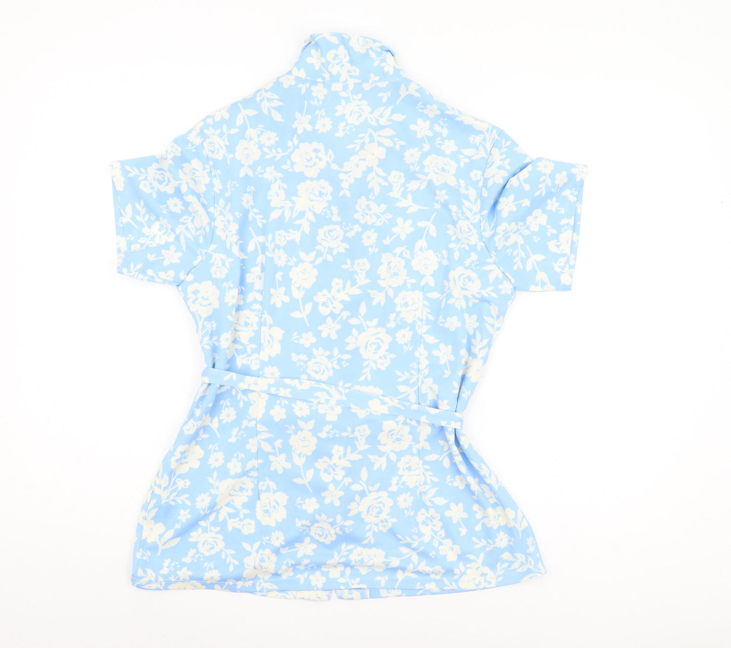 Damart Women's Blue Floral Blouse UK 12