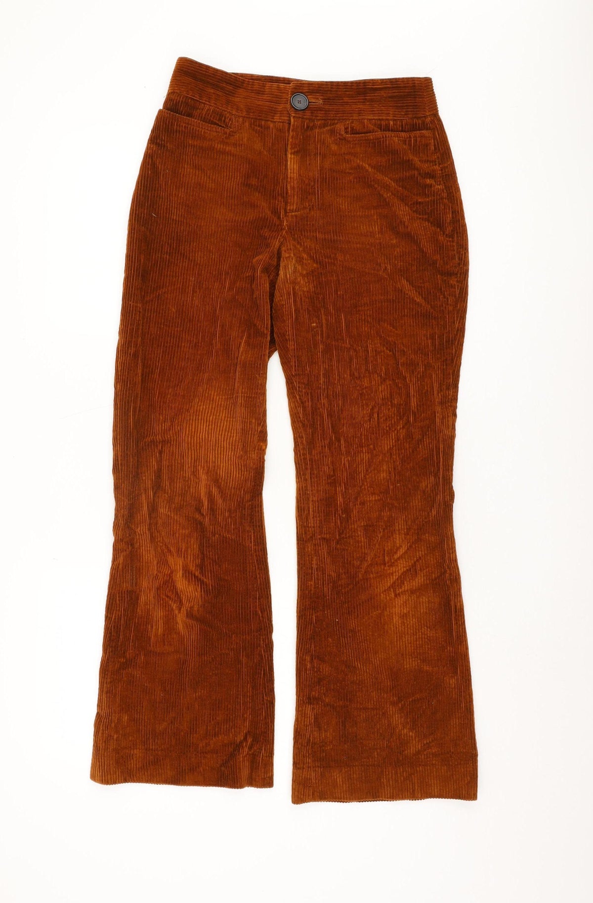 Zara Women's Brown Corduroy Flared Trousers XS