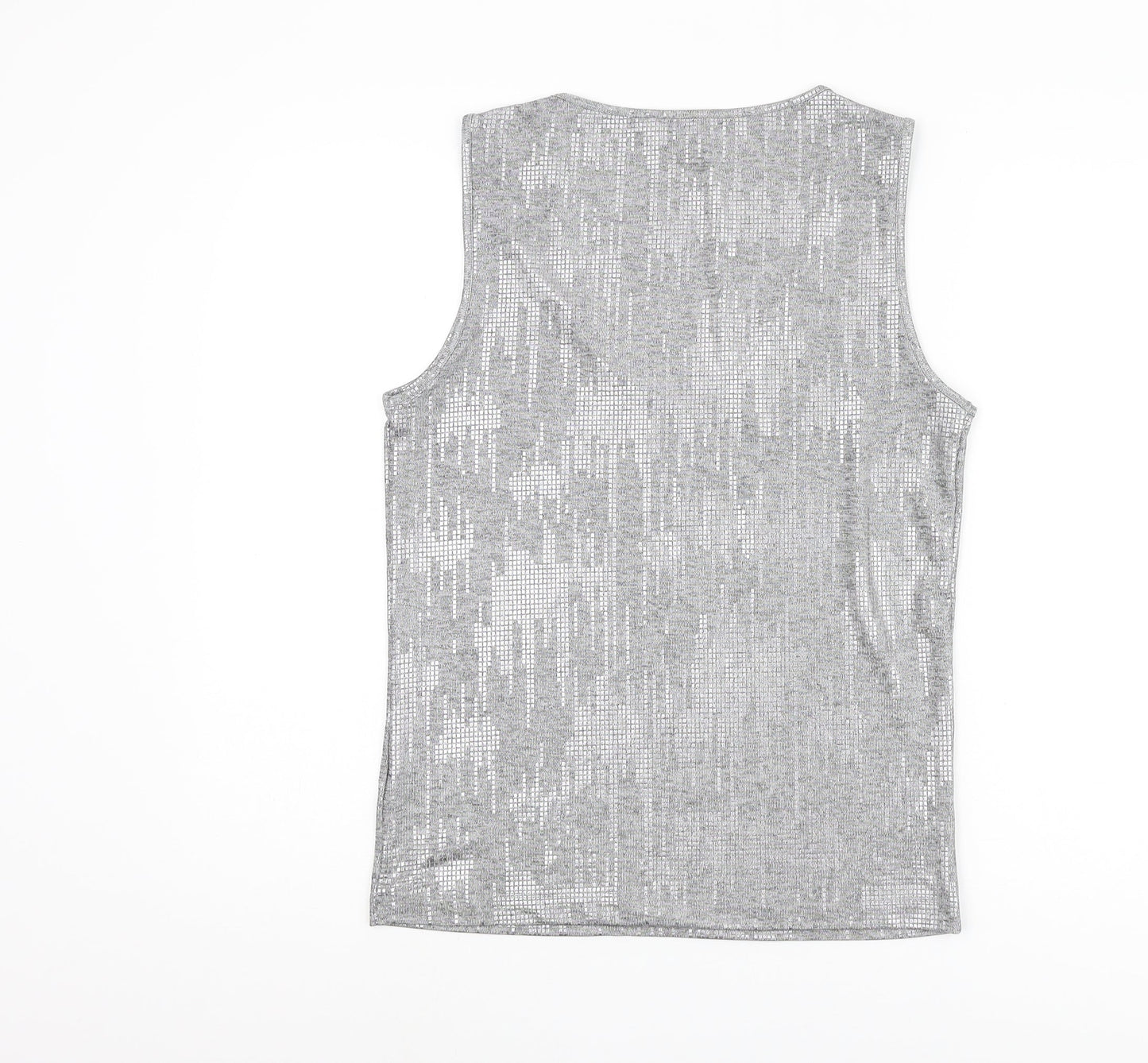 Next Women's Grey Scoop Neck Tank Top Size 10