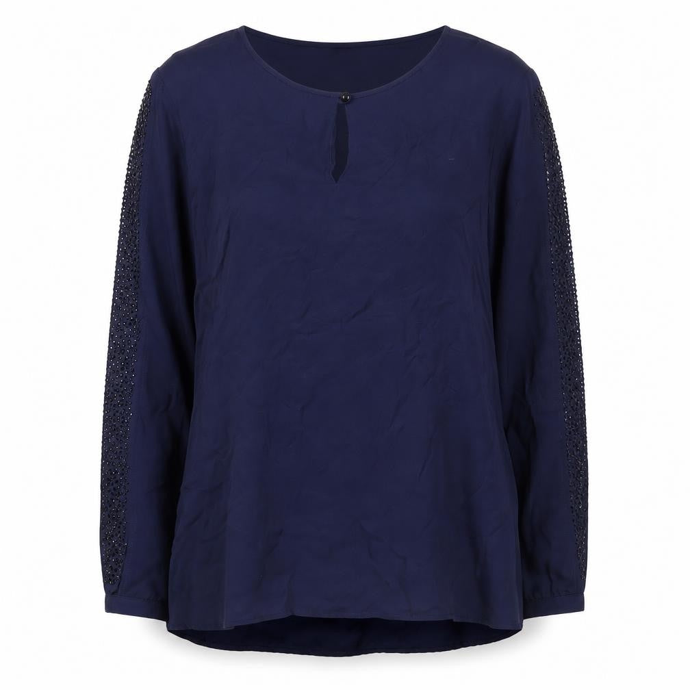 Gerry Weber Women's Blue Long Sleeve Blouse 12