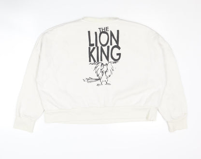 Preloved Disney The Lion King Women's Ivory Pullover Sweatshirt M - Back