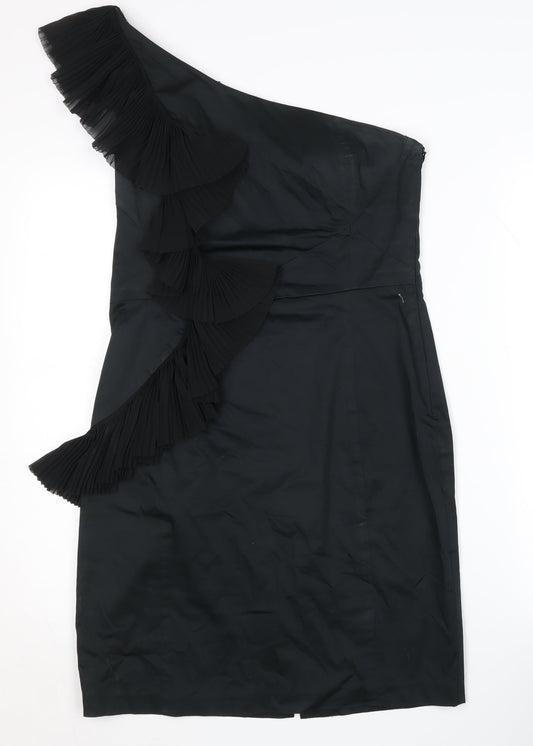 Belle by Oasis Women's Black One Shoulder Dress