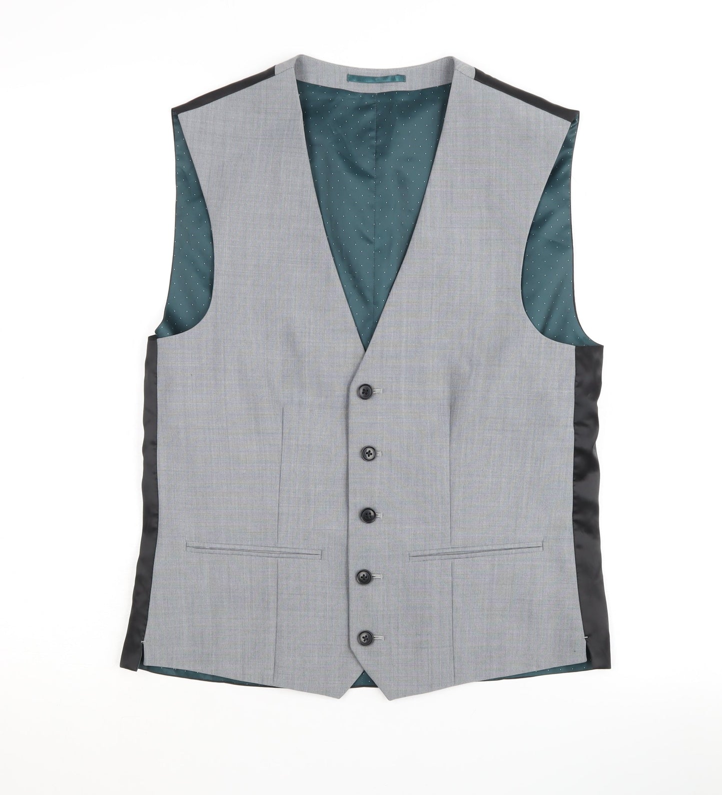 Next Men's Grey Suit Waistcoat - 36 Regular Fit