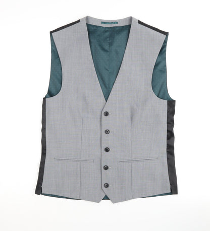 Preloved Next Men's Grey Suit Waistcoat - 36 Regular Fit - Front