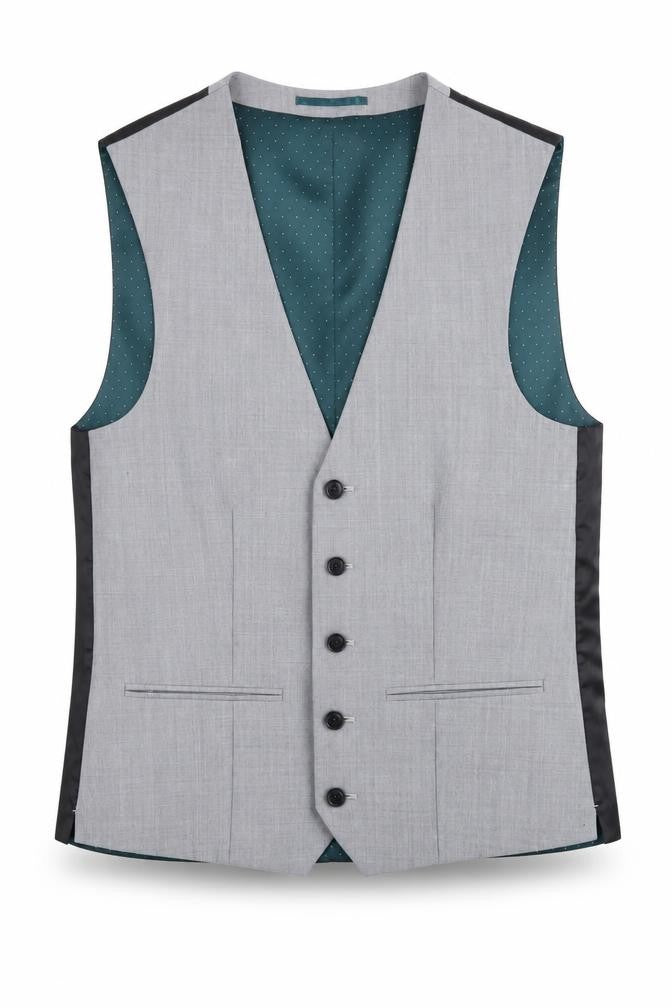 Next Men's Grey Suit Waistcoat - 36 Regular Fit
