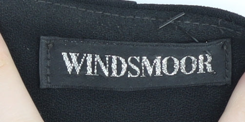 Windsmoor Women's Black Slip Dress, Size 10, Party Wear