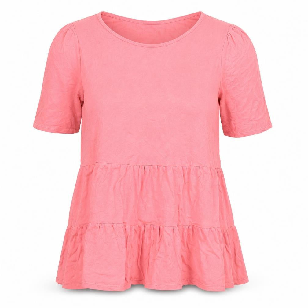 Roman Women's Pink Short Sleeve Top Size 12