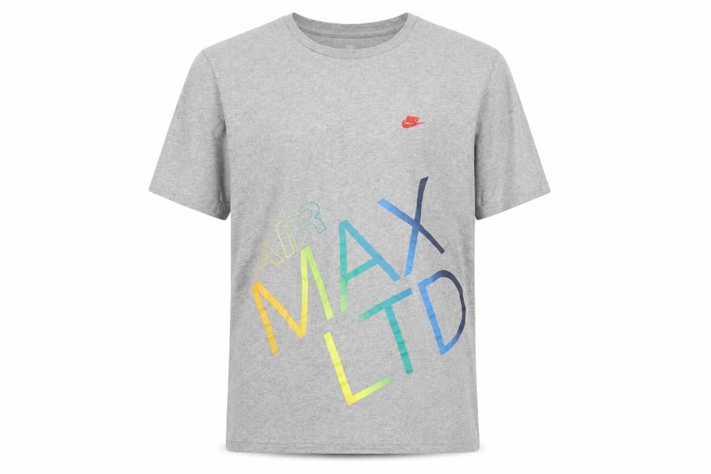 Nike Men's Grey Air Max Graphic T-Shirt, Size L