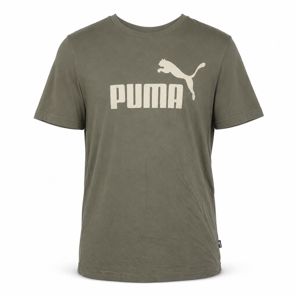 Puma Men’s Green T-Shirt Medium, Crew Neck, Short Sleeve