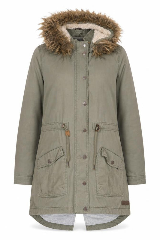 FatFace Women's Green Parka Coat Size 10