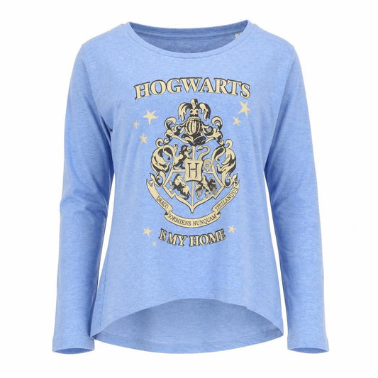 Harry Potter Girls Blue Graphic Print Long Sleeve T-Shirt 12 Years