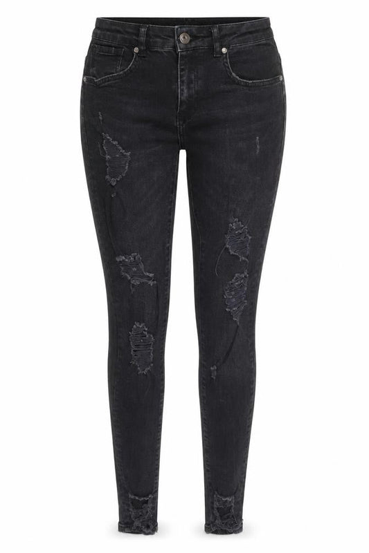 Firetrap Women Black Distressed Skinny Jeans Size 8