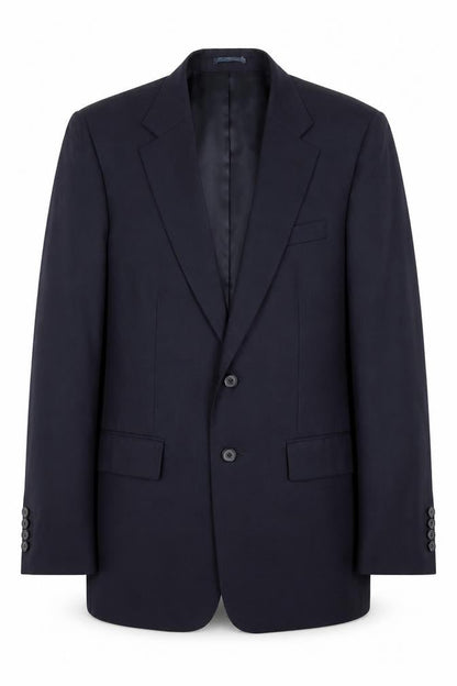 Front view of Jaeger Men's Blue Wool Blazer, 40R, Formal Jacket