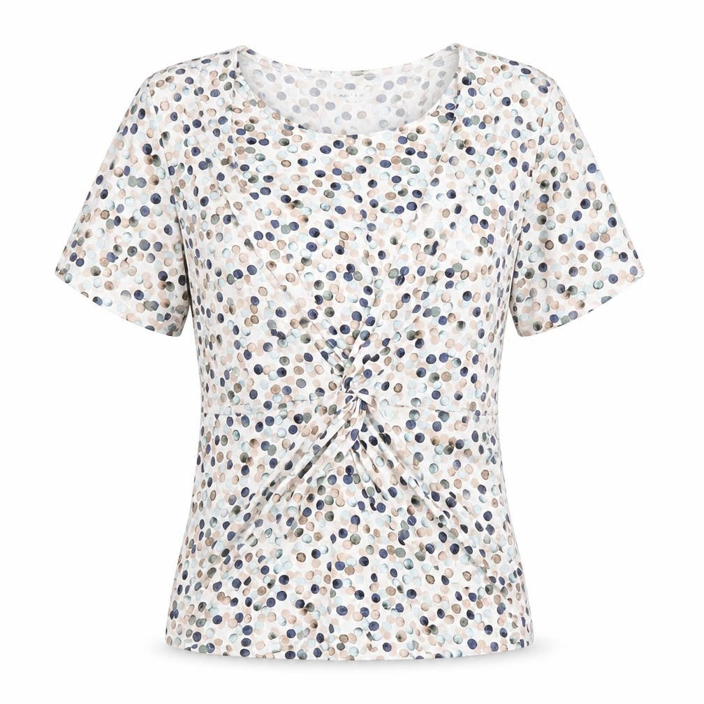 Eastex Women's Multicoloured Polka Dot Blouse Size 10