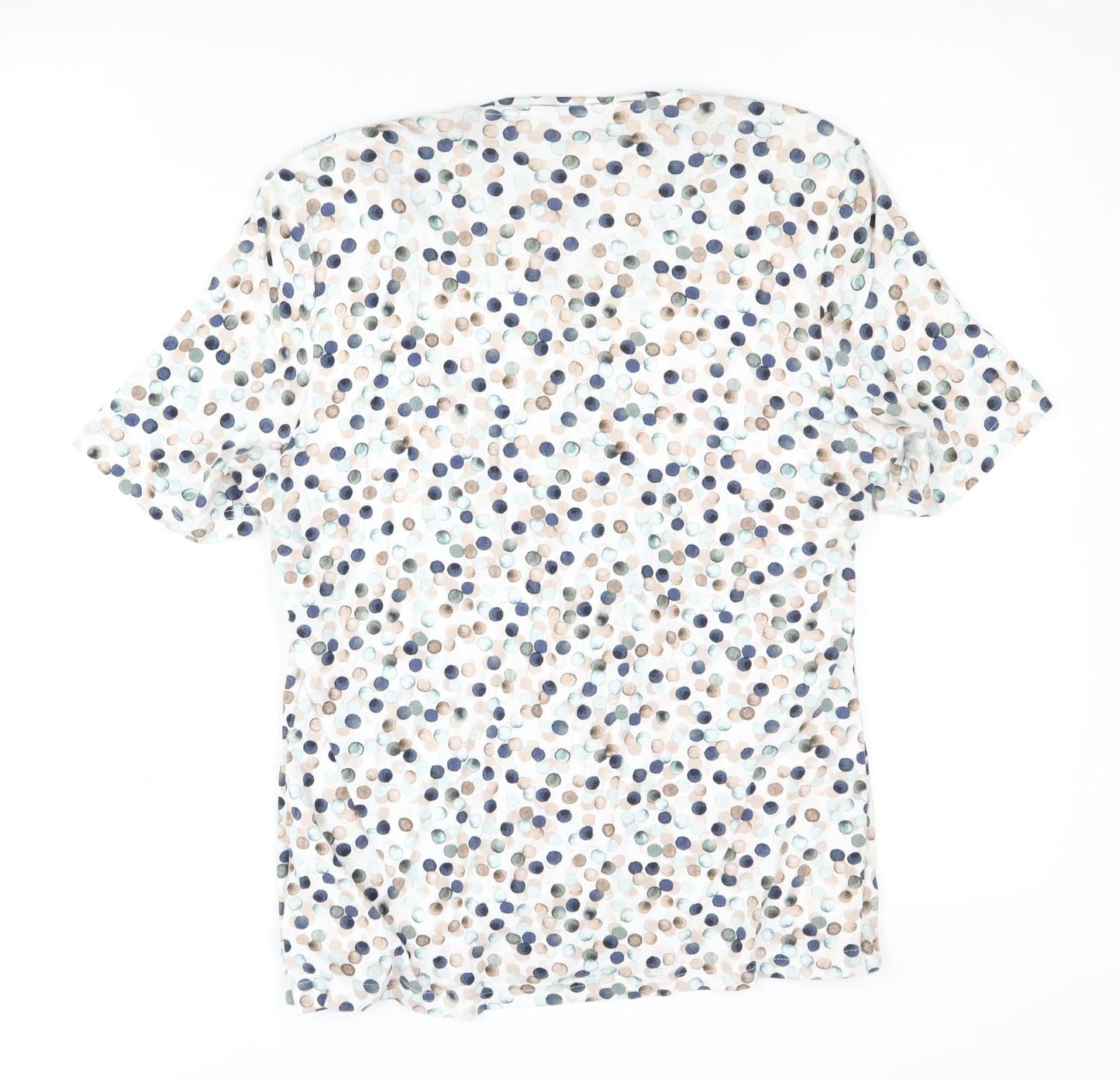 Eastex Women's Multicoloured Polka Dot Blouse Size 10