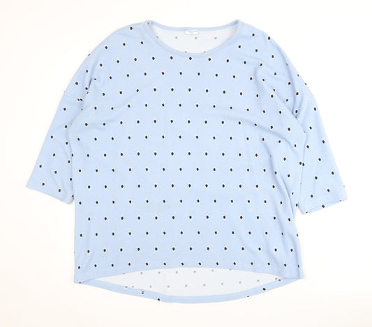 Jacqueline de Yong Women's Blue Polka Dot Jumper, M