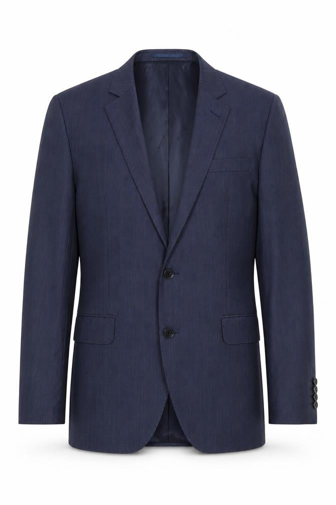 Jaeger Men’s Blue Wool Blazer, Size 40R, Formal Wear