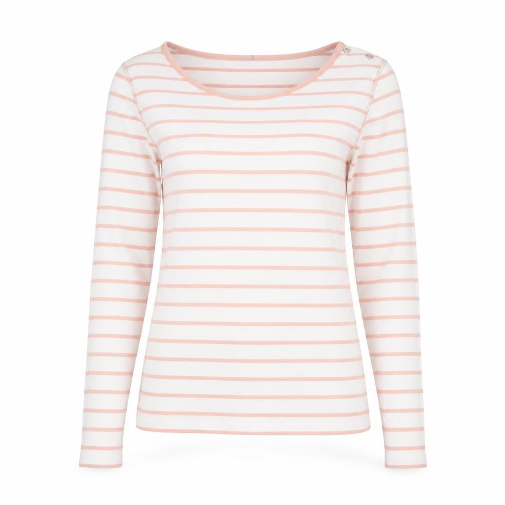 Laura Ashley Women's Multicoloured Striped Top Size 10