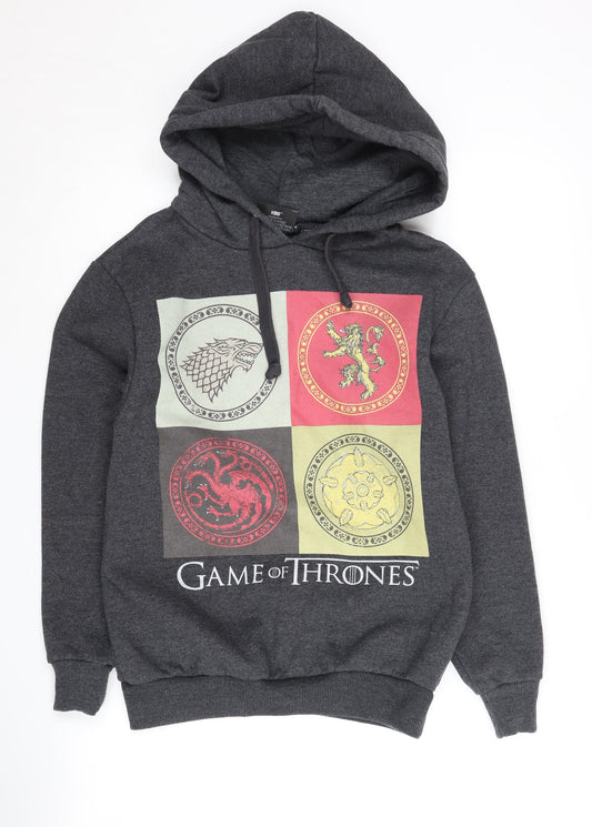 Game of Thrones Grey Unisex Hoodie - Size 8