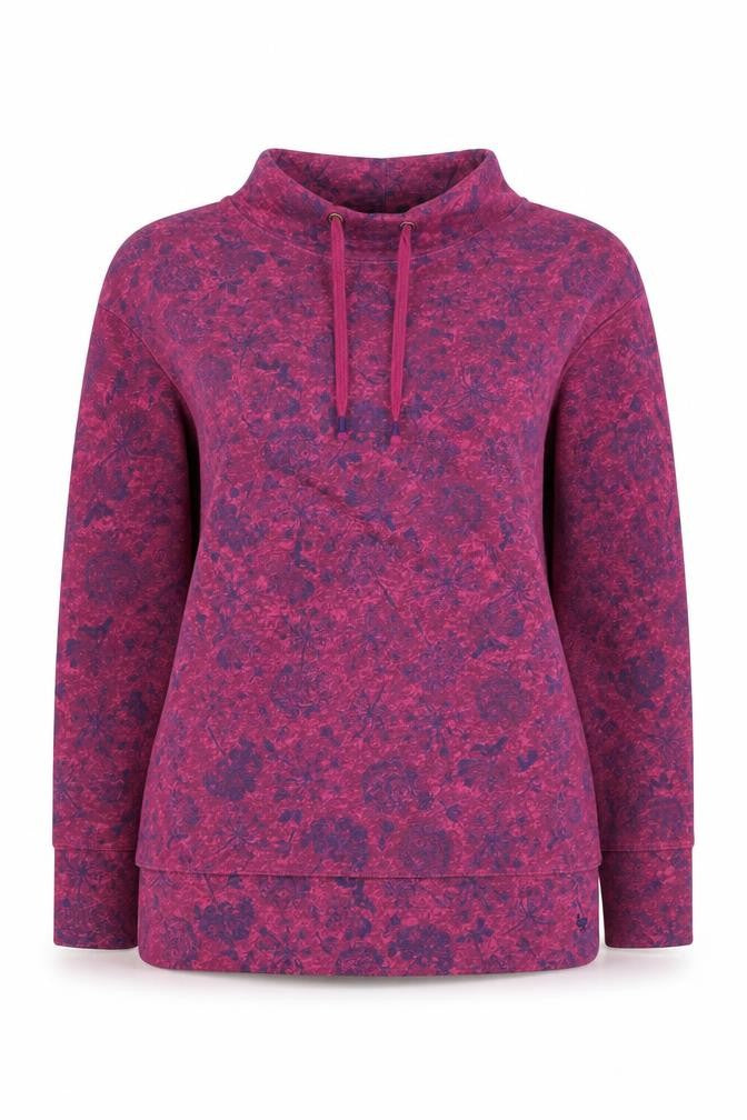 Country Rose Women's Purple Floral Hoodie Size S